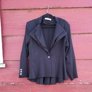 Black High Low Blazer